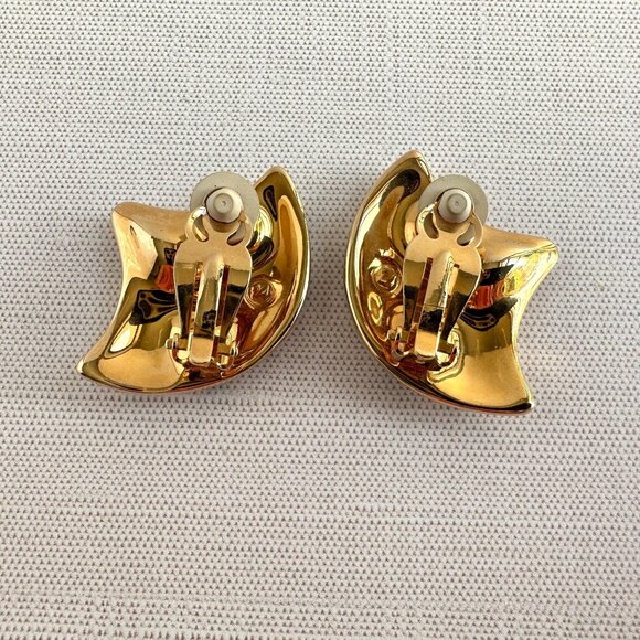 Swarovski Clip On Earrings Red Crystal Fan - Picture 7 of 10